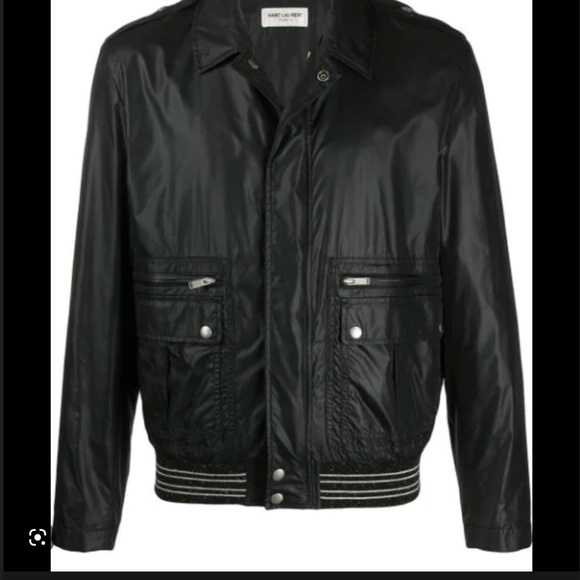 SOLD………….NEW (NO TAGS) SAINT LAURENT COLLARED BOMBER Sz 48 - Picture 7 of 7